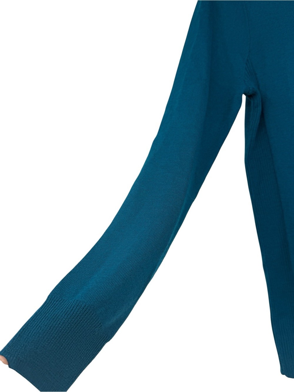 J Crew Peacock Blue Crewneck Lightweight Merino Wool Blend Sweater XS - Picture 8 of 13